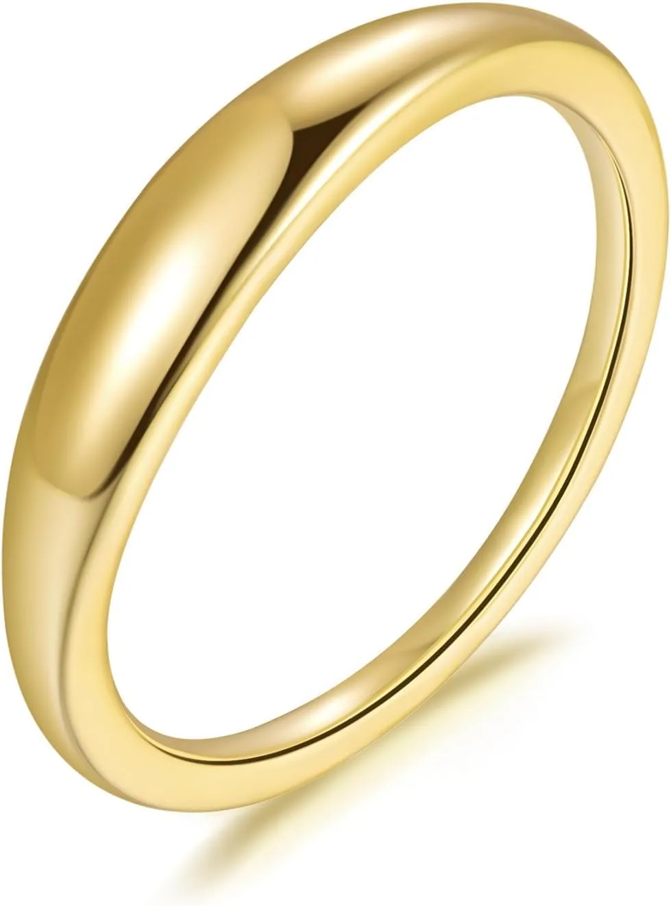 14K Gold Rings for Women and Mens Ring Non Tarnish Chunky Gold Ring Vintage Rings for Women Jewelry (5-9)