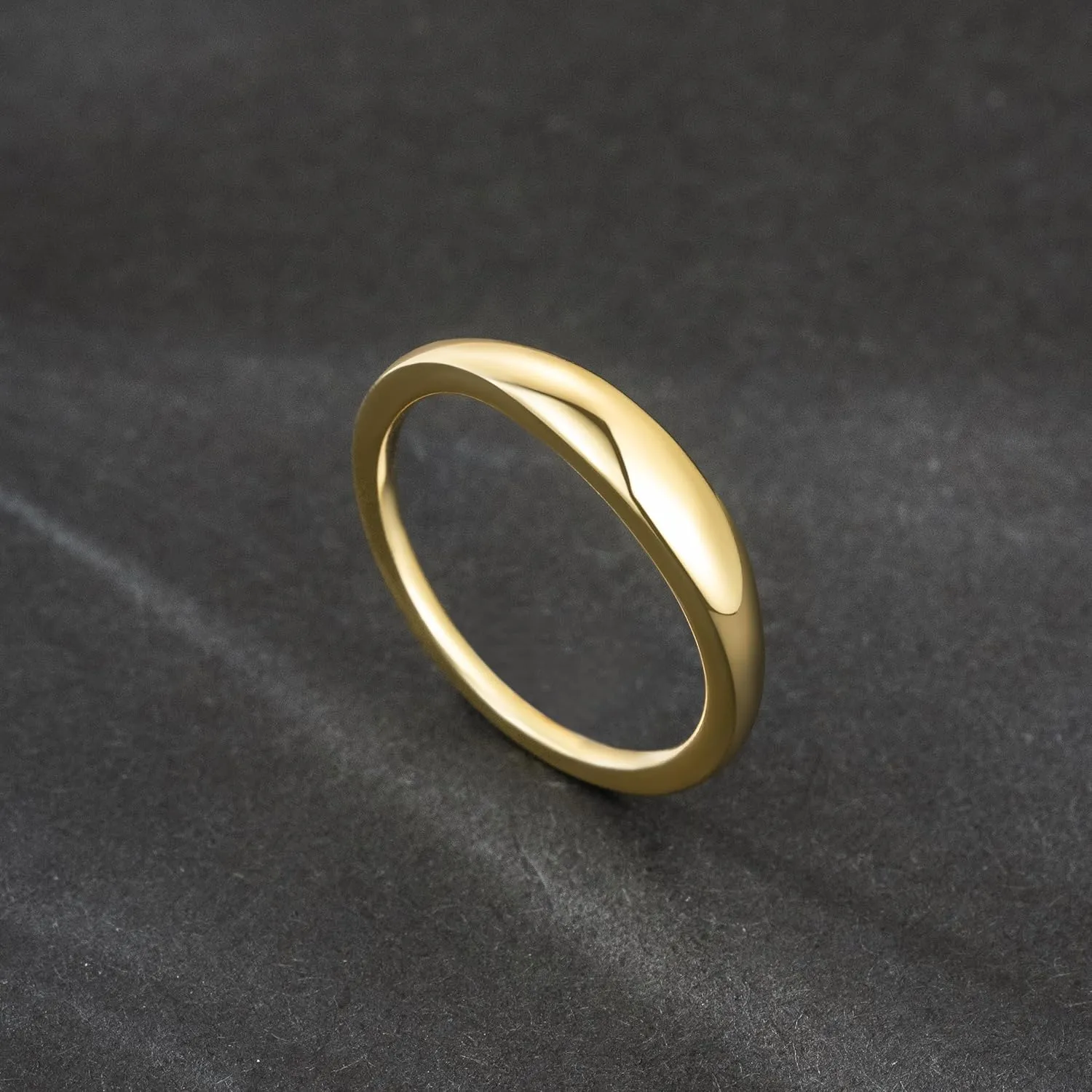 14K Gold Rings for Women and Mens Ring Non Tarnish Chunky Gold Ring Vintage Rings for Women Jewelry (5-9)