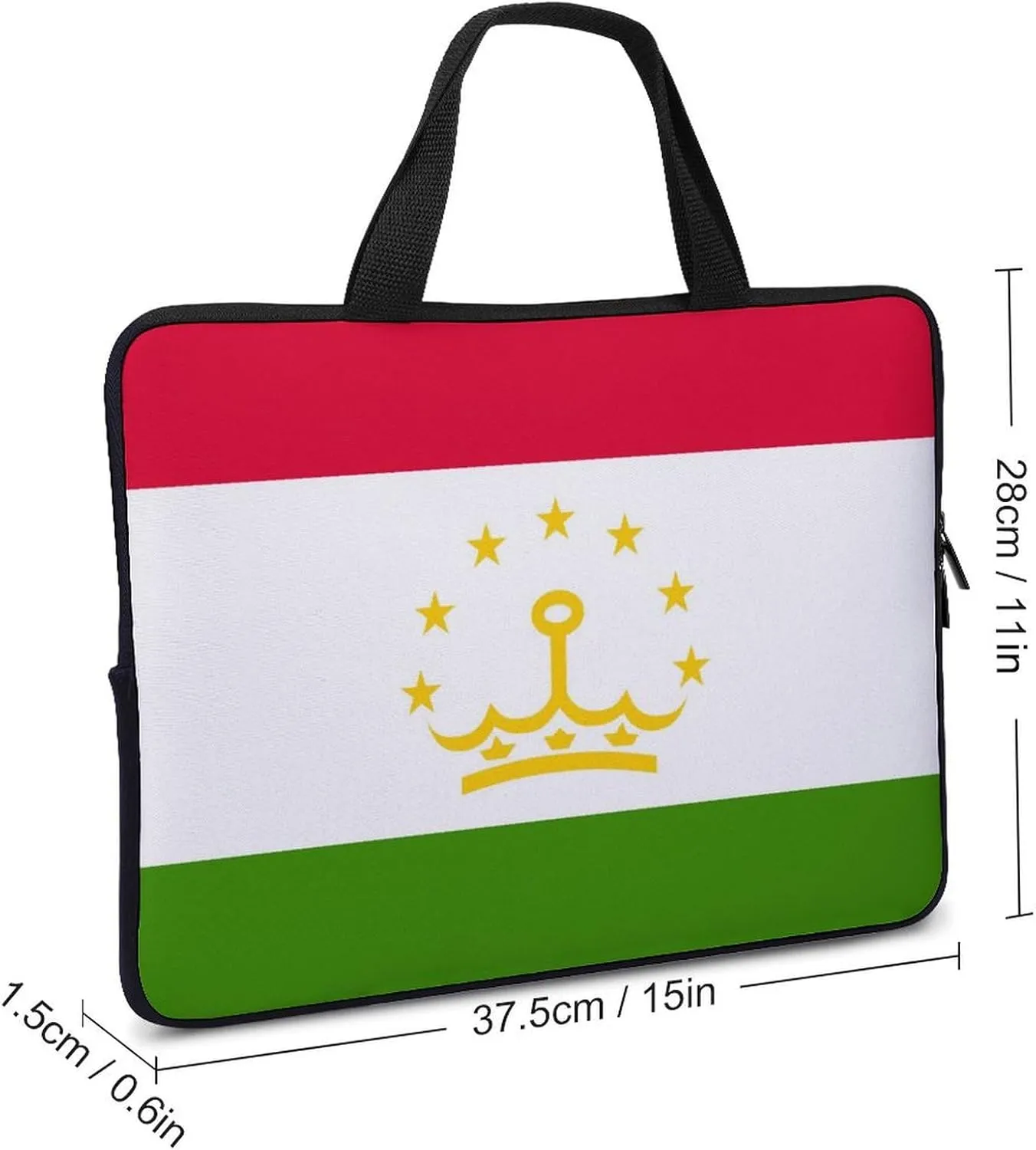 15-15.6 Inch Buryatia Flag Laptop Bag, Slim Neoprene Sleeve for Notebook & Tablet