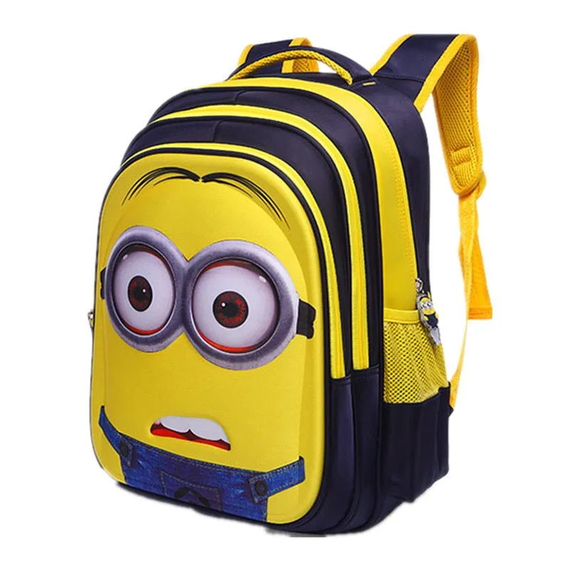 16 inch New Fashion Kids Cartoon school bags child Backpack Minions schoolbag 6-12Y Kids cute bags