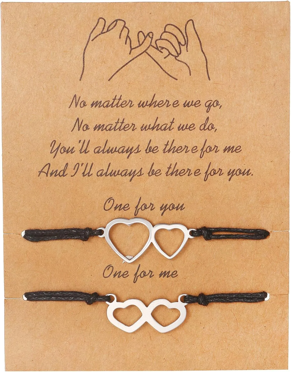 2 PCs Friendship Bracelets BFF Matching Infinite Butterflies Hearts Bracelets Anklets Friendship Gifts for Couples Women girls Mother and Daughter Birthday Mothers Day