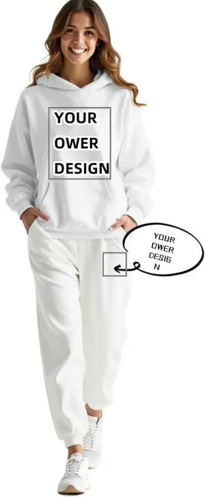 2 Piece Set Oversized With Pockets Hoodie Loose Fit Trendy Sweatsuit Baggy Fashion Sweatsuit Casual Y2k Set