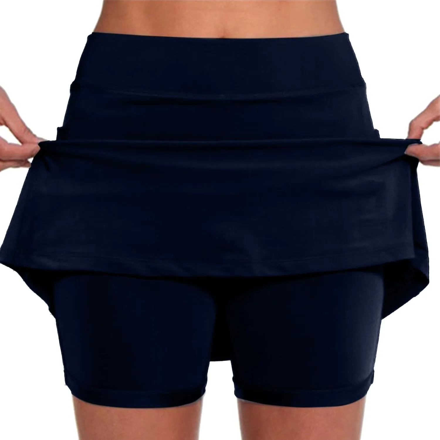 2PC Skorts for Women with Pockets High Waist Tummy Control Skirt Sports Lightweight Fashion Soft Yoga Mini Oufits