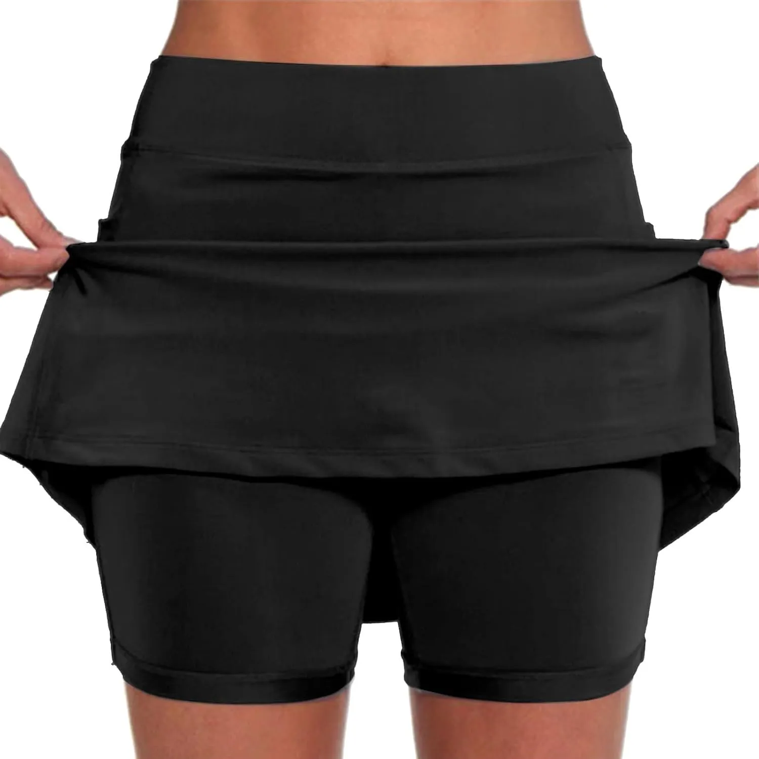 2PC Skorts for Women with Pockets High Waist Tummy Control Skirt Sports Lightweight Fashion Soft Yoga Mini Oufits