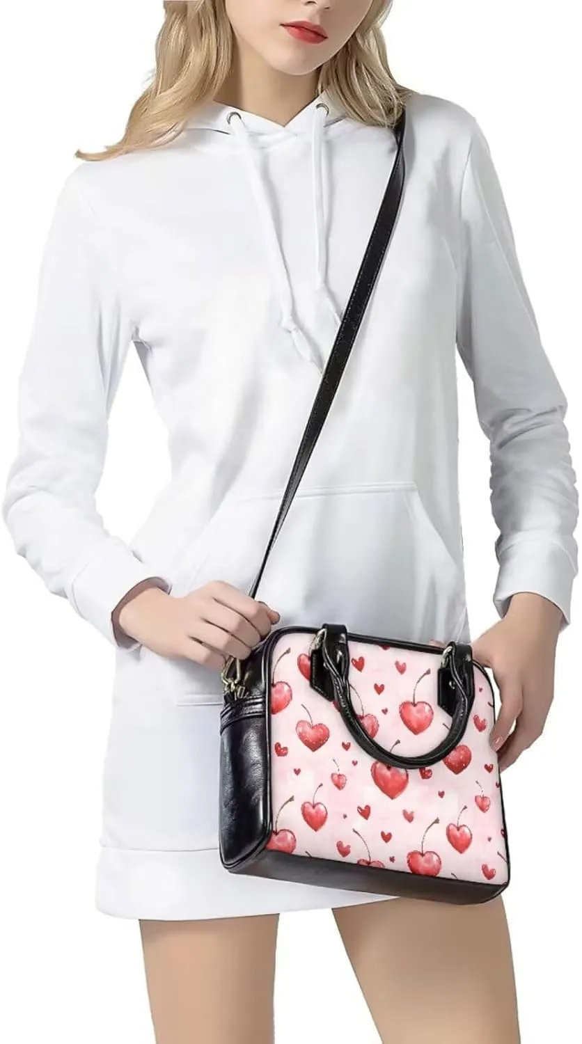3 Piece Purse Sets for Women with Wallet Valentine's Day Satchel Tote Bags Leather Hobo Crossbody Bags