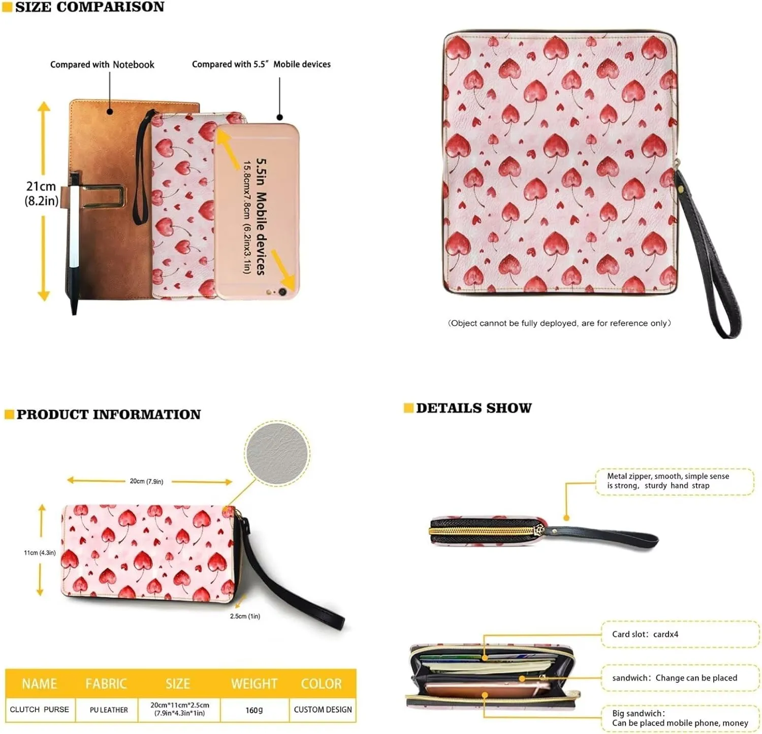 3 Piece Purse Sets for Women with Wallet Valentine's Day Satchel Tote Bags Leather Hobo Crossbody Bags