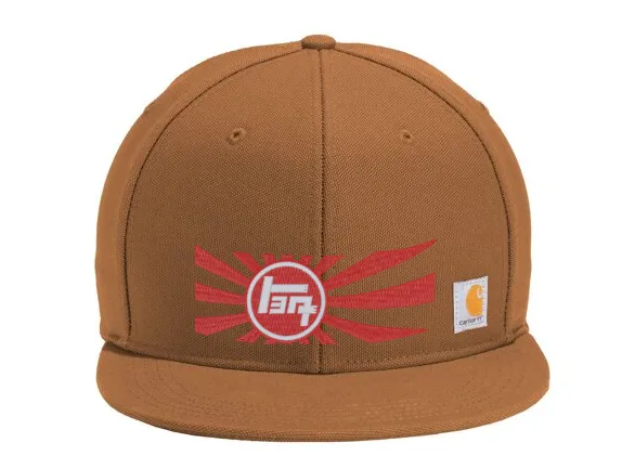 3 Stripe Toyota Carhartt Flat Brim Snap Back Hat - Reefmonkey