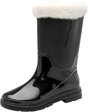 AMDBEL Rain Boots for Women Tall, Short rain Boots for Women and Waterproof Garden Shoes, Women's Ankle Rain Boots Waterproof Chelsea Boots