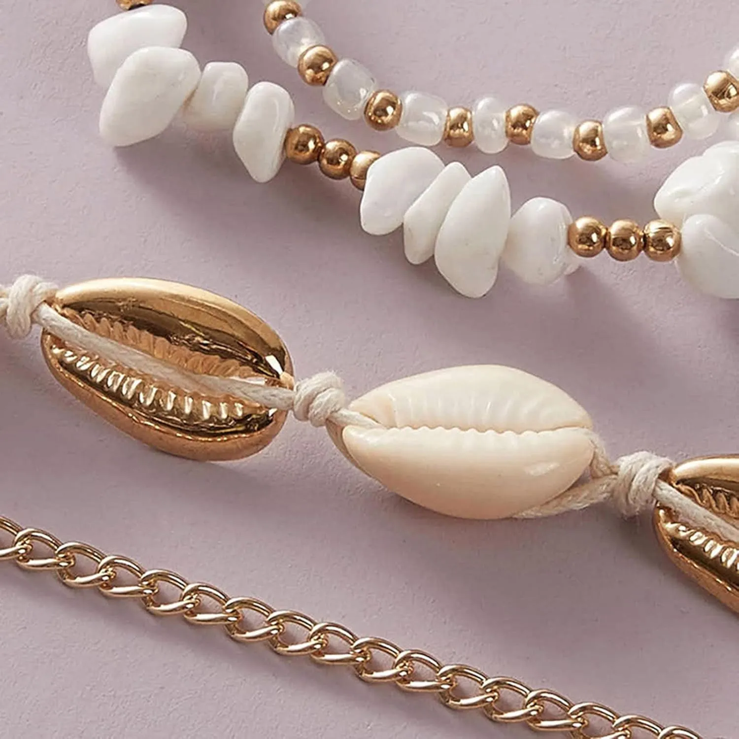 Anklets for Women Waterproof Gold Flowers Gold Plated Anklets Layered Cuban Link Chain Waterproof Herringbone Paperclip Beaded Herringbone Cute Heart Link Anklet Set Pack Summer Beach Jewelry Gift