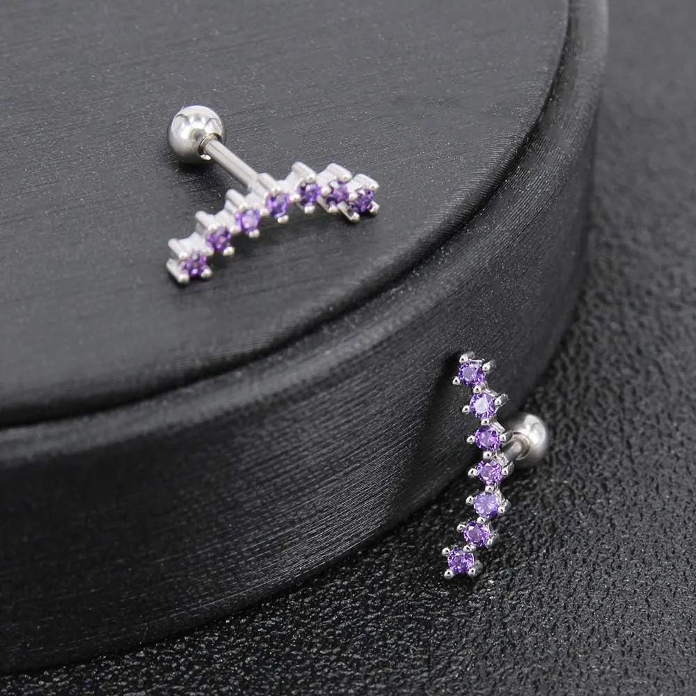 AoedeJ Stainless Steel Earrings for Sensitive Ears Hypoallergenic Earrings for Girls Screw Earrings Screw Back Stud Earrings for Girls