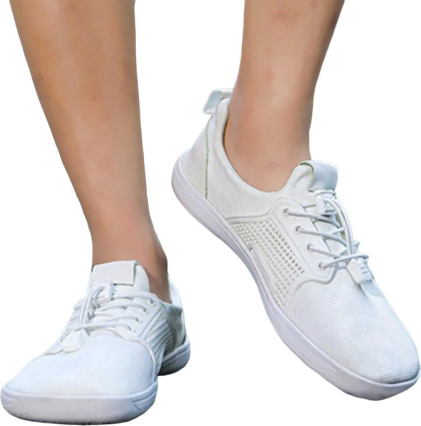 Arch Support Orthopedic Sneakers for Women Breathable Zero Drop Adjustable Barefoot Shoes Fly Woven Mesh Shoe