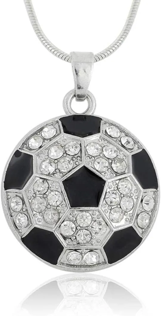 BANCHELLE Soccer Pendant Necklaces, Sports Fan Necklaces Pendants