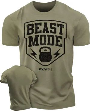 BeastMode Gym Workout Shirt for Men, Gym Lifting T-Shirt