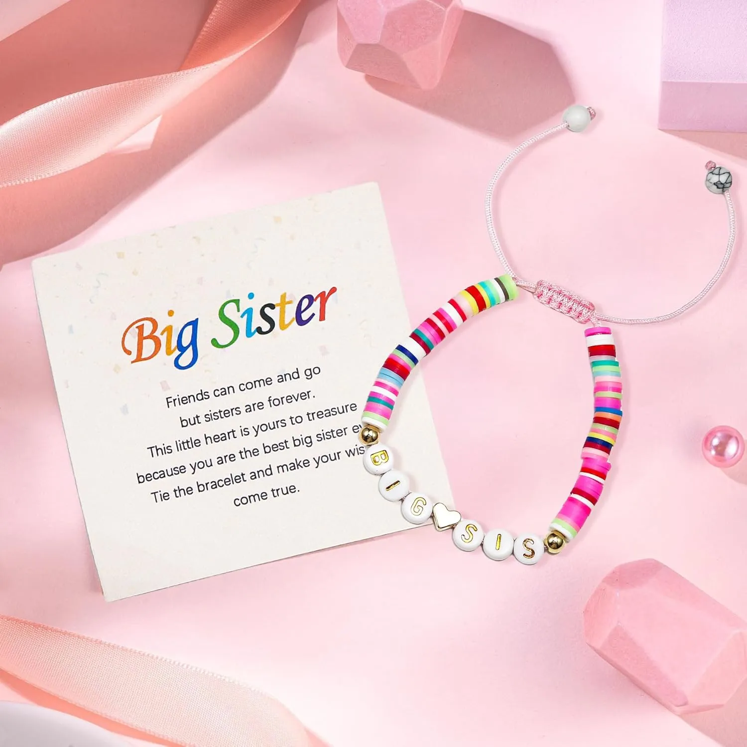 Big Sister Bracelets Big Bro Bracelets for Women Men Birthday Jewelry Gifts Bracelets Sister Jewelry