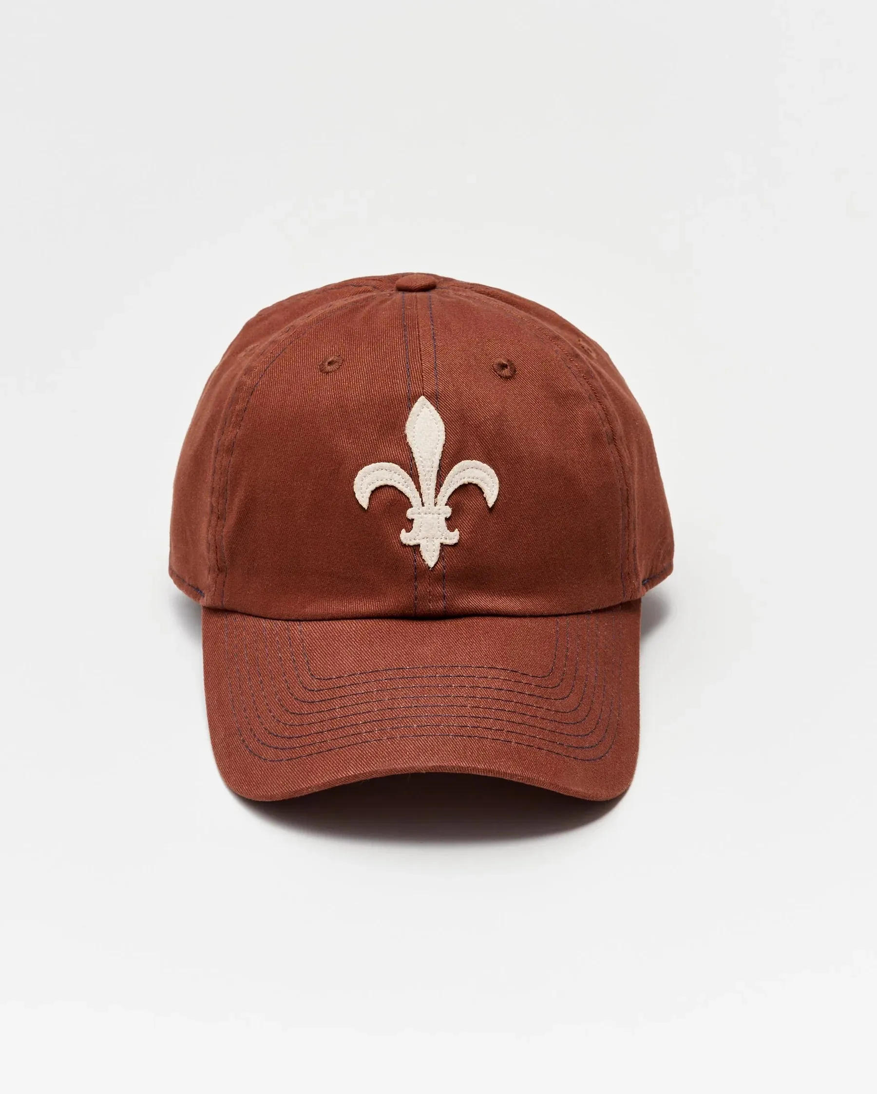 Billy Reid Fleur De Lis Cap - Brown