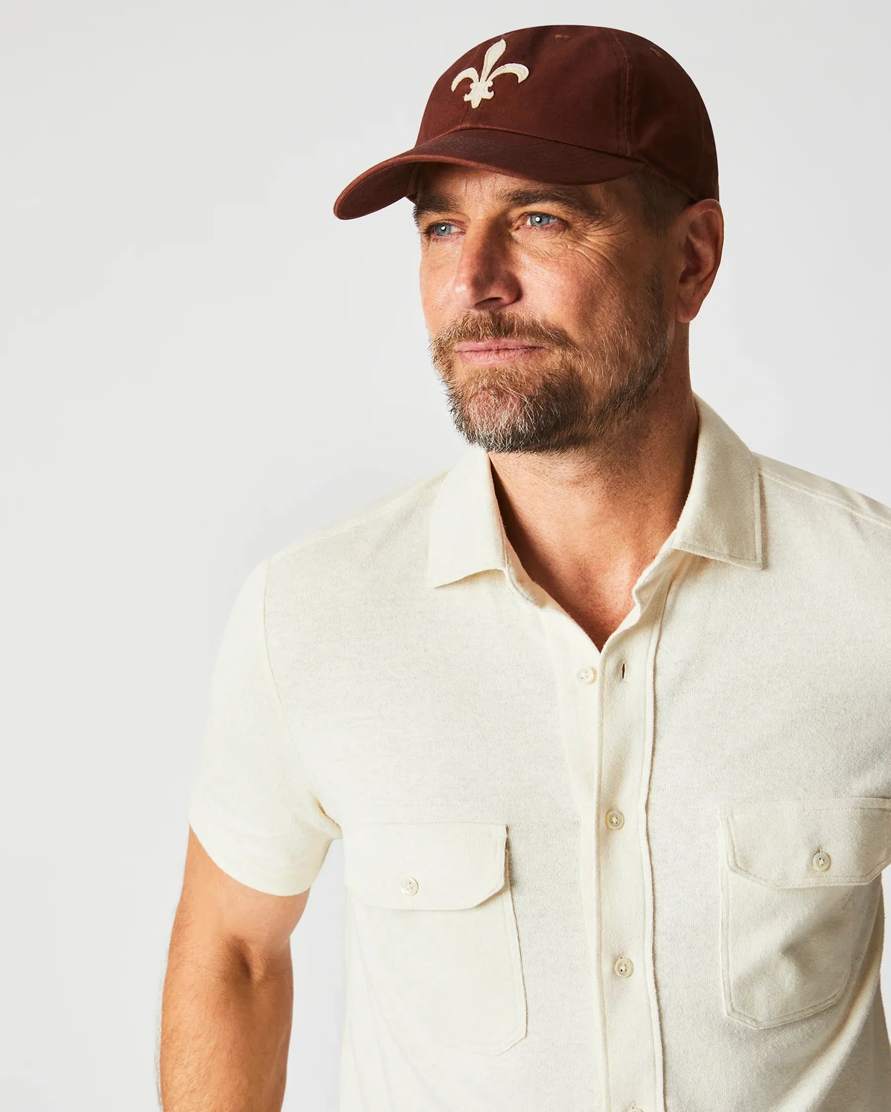Billy Reid Fleur De Lis Cap - Brown