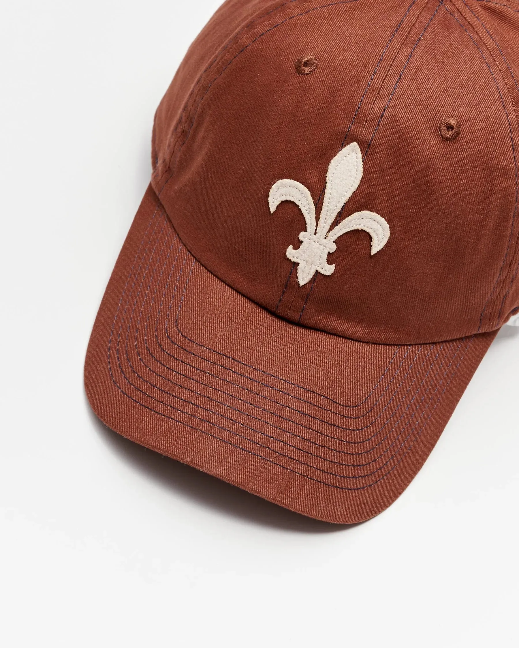Billy Reid Fleur De Lis Cap - Brown