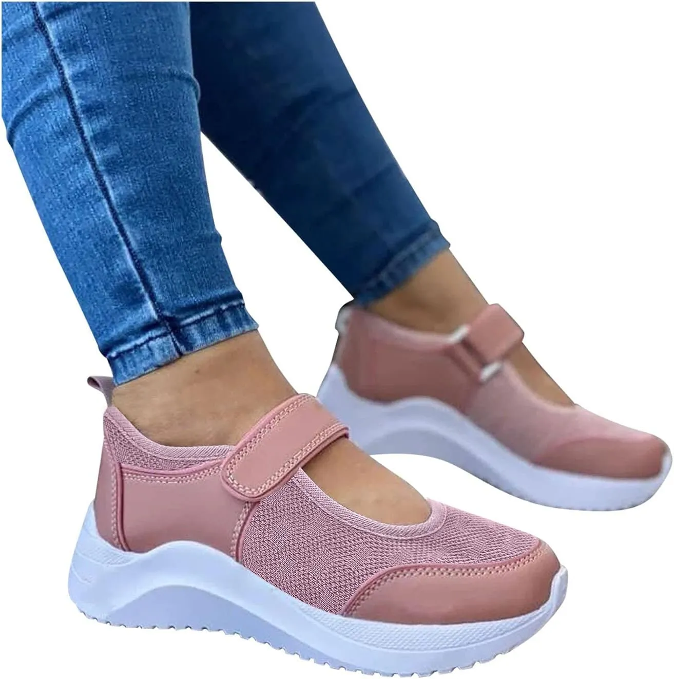 Black Running Sneakers for Women Slip Resistant Women's Black Work Shoes Size 9 Black Lace Up Workout Shoes Women Wide Width Platform Sneaker for Women Sneakers Slip On Zapatos Comodos Para Mujer
