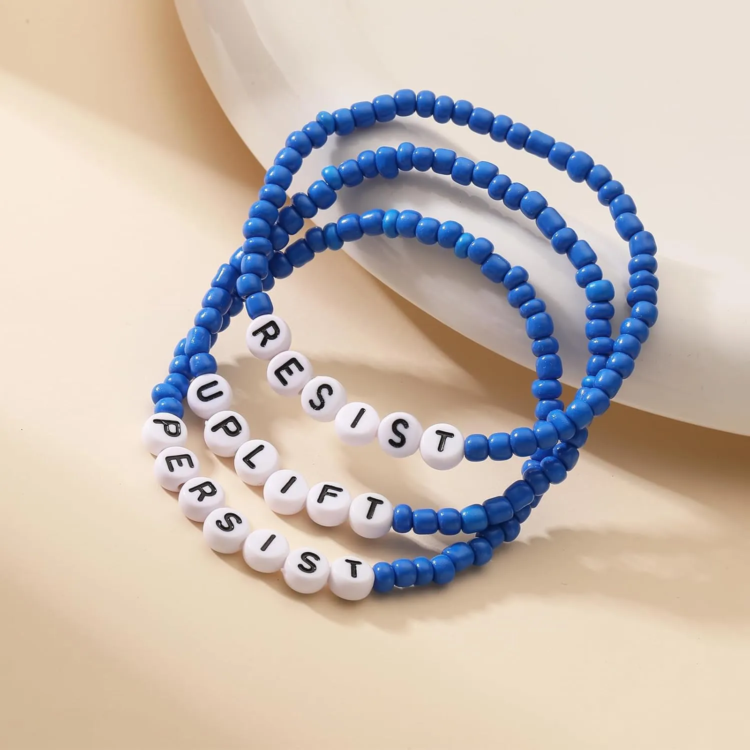 Blue Friendship Bracelets for Women Blue Beads Beaded Bracelets Royal Blue Bracelets