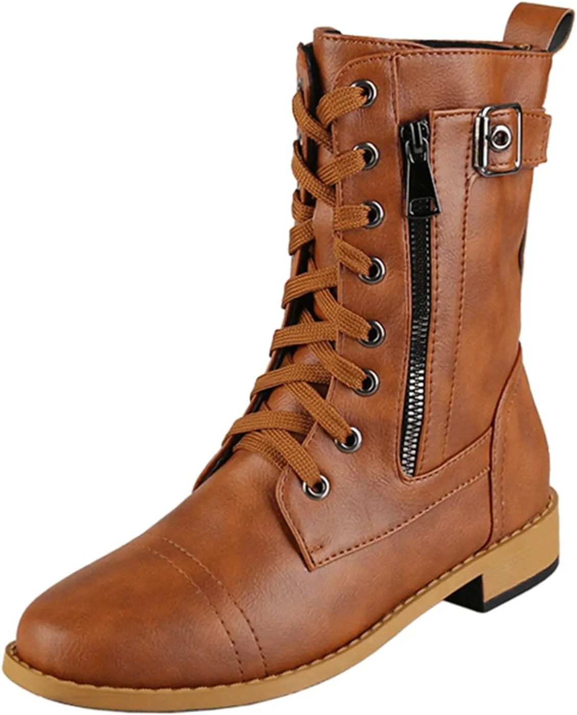 Boots for Women Ankle Women's Booties Wide Width Short Boots for Women Low Heel Bootie Heels for Women Closed Toe Indoor and Outdoor Lug Sole Low Heel Chelsea Fashion