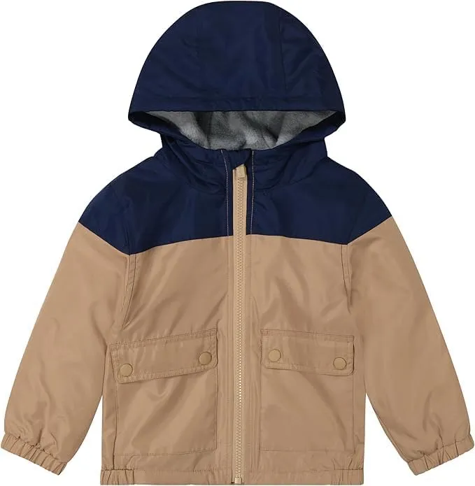 Carter's Baby Boy's Midweight Water-Resistant Fleece-Lined Jacket with Snap Pockets