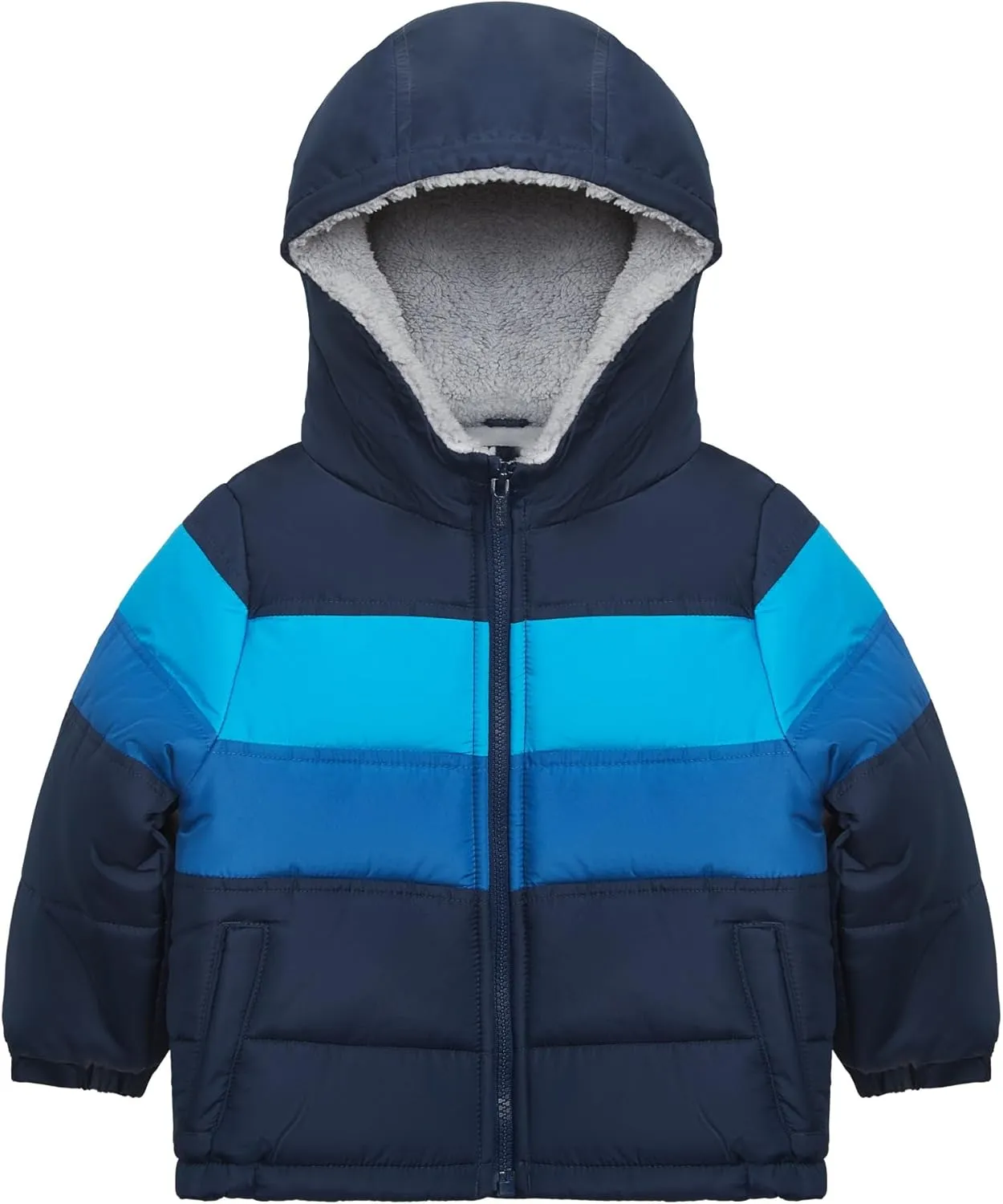 Carter's Boys' Sherpa-Lined Heavyweight Hooded Puffer Jacket