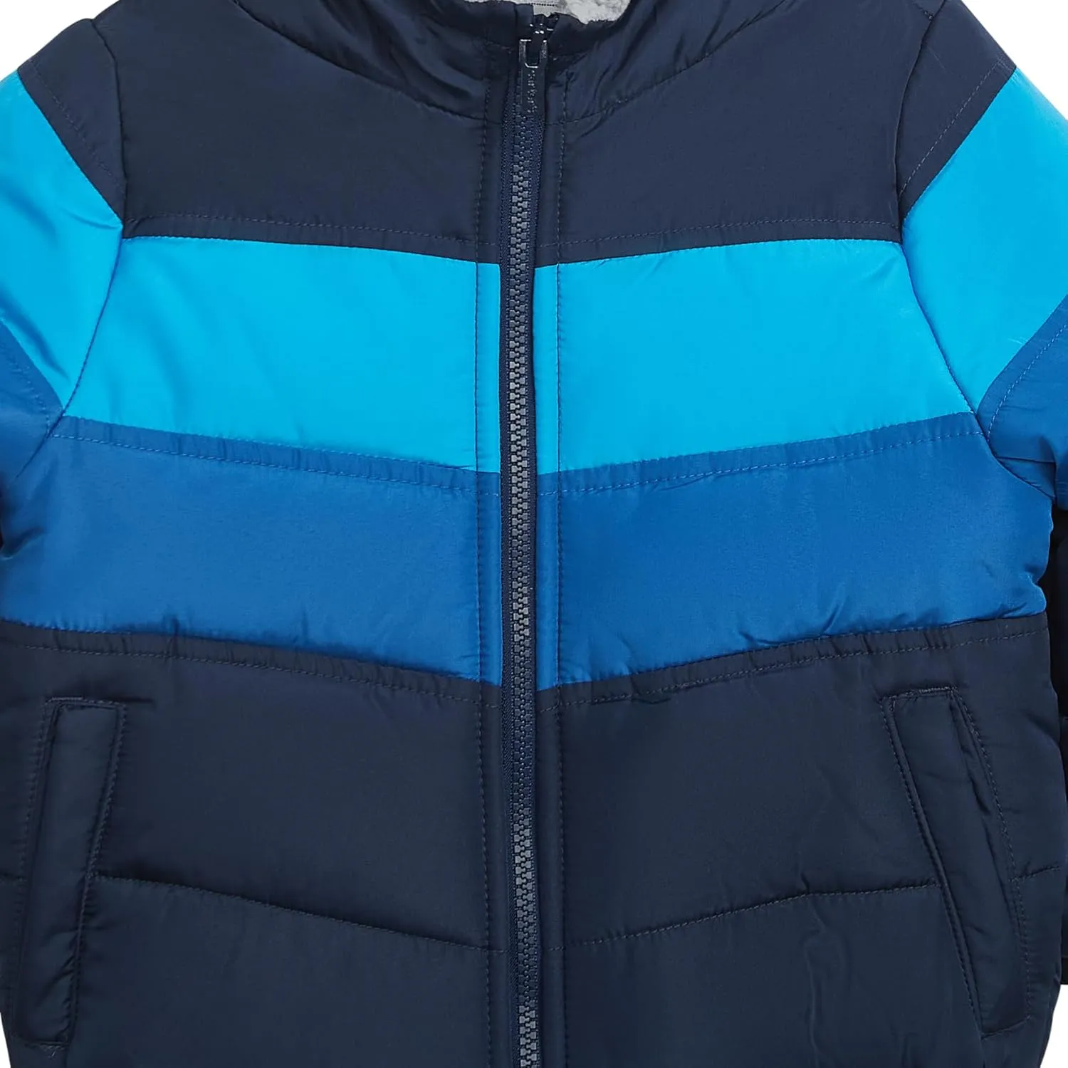 Carter's Boys' Sherpa-Lined Heavyweight Hooded Puffer Jacket