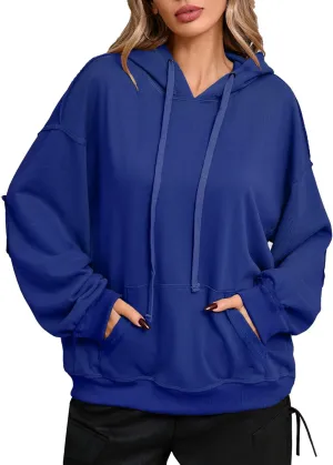 CHERFLY Oversized Hoodies for Women 2025 Fashion Pullover Sweatshirts Spring Outfits