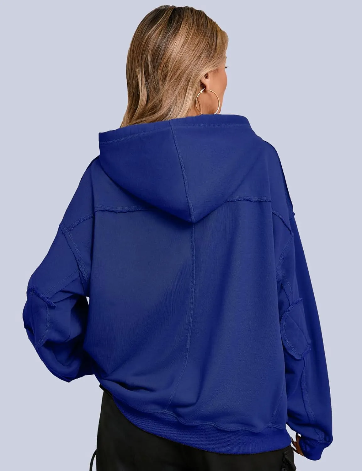 CHERFLY Oversized Hoodies for Women 2025 Fashion Pullover Sweatshirts Spring Outfits