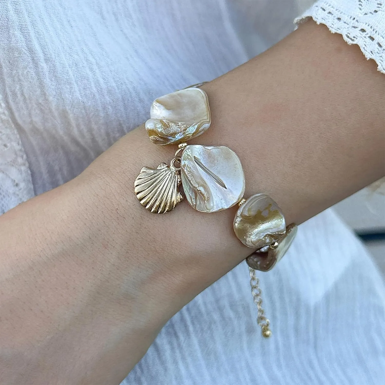 choice of all Shell Bracelets for Women Boho Layered Beaded Bracelets Seashell Bracelets Starfish Bracelets Summer Beach Bracelets Jewelry Accessories