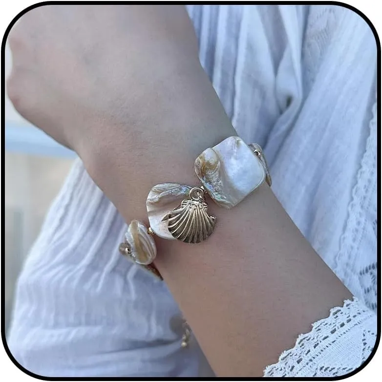 choice of all Shell Bracelets for Women Boho Layered Beaded Bracelets Seashell Bracelets Starfish Bracelets Summer Beach Bracelets Jewelry Accessories
