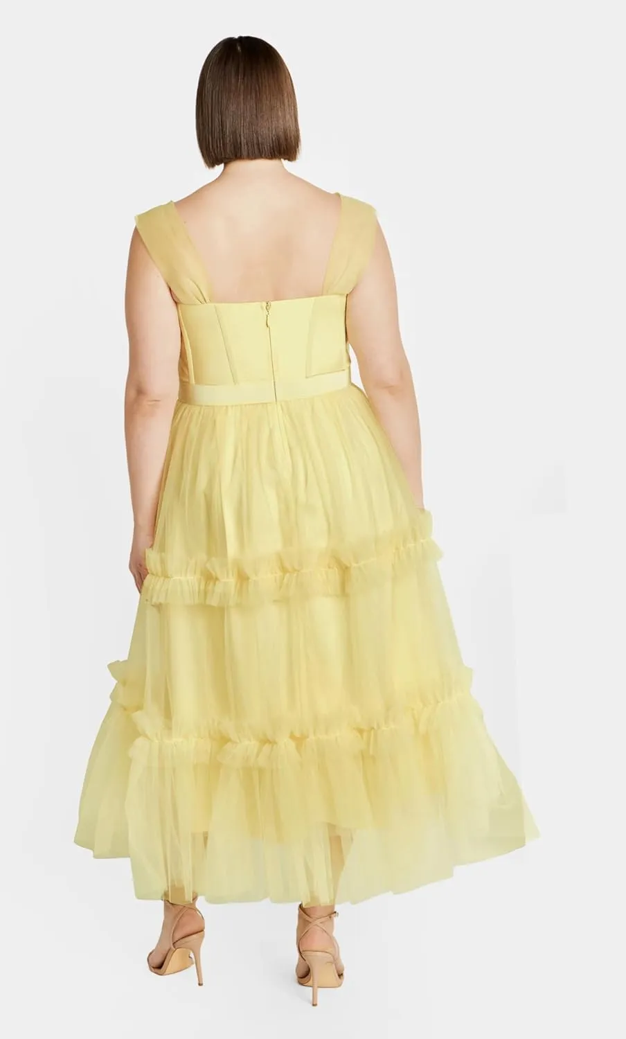 City Chic Women's Dress-Charming Midi