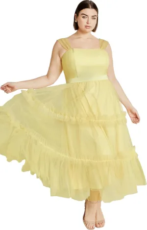 City Chic Women's Dress-Charming Midi