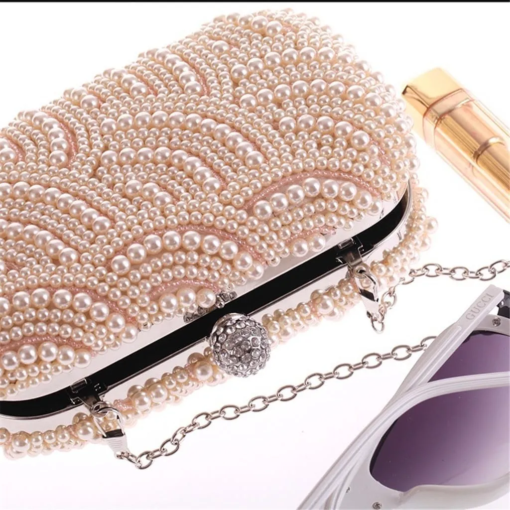 Cool Women's Bag Exquisite Dinner Party Bag Pearl Bag Clutch Bag Hundred of Models Bag