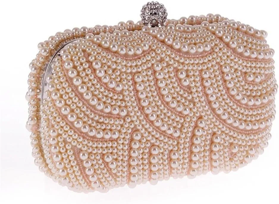 Cool Women's Bag Exquisite Dinner Party Bag Pearl Bag Clutch Bag Hundred of Models Bag