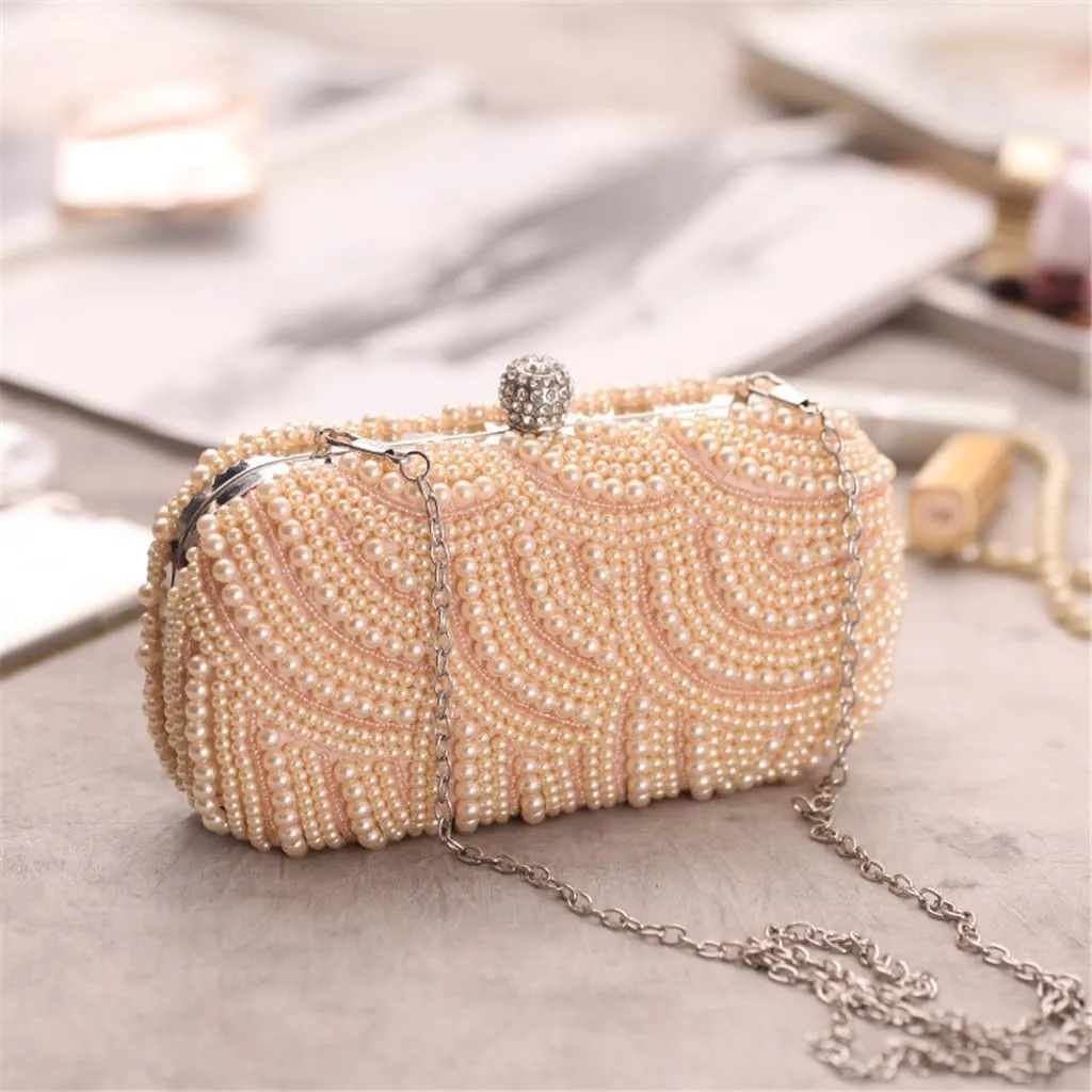 Cool Women's Bag Exquisite Dinner Party Bag Pearl Bag Clutch Bag Hundred of Models Bag