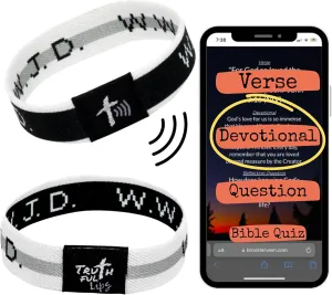 Daily Devotional Bracelets - Bible Verse Bracelets - Scripture Bracelets - NFC Tap Bible Bracelets