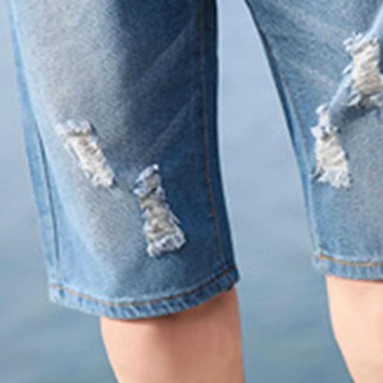 DGHM-JLMY Men's Ripped Loose Straight Jeans Shorts Destroyed Retro Zipper Jean Shorts Casual Slim Fit Regular Denim Shorts