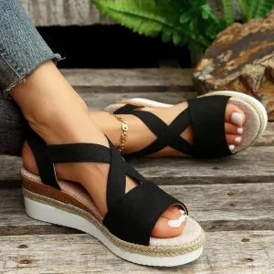 Dotmalls Wedge Sandals,Dotmalls Shoes for Older Women,Summer Flat Wedge Platform Sandals,Women's Orthopedic Sandals