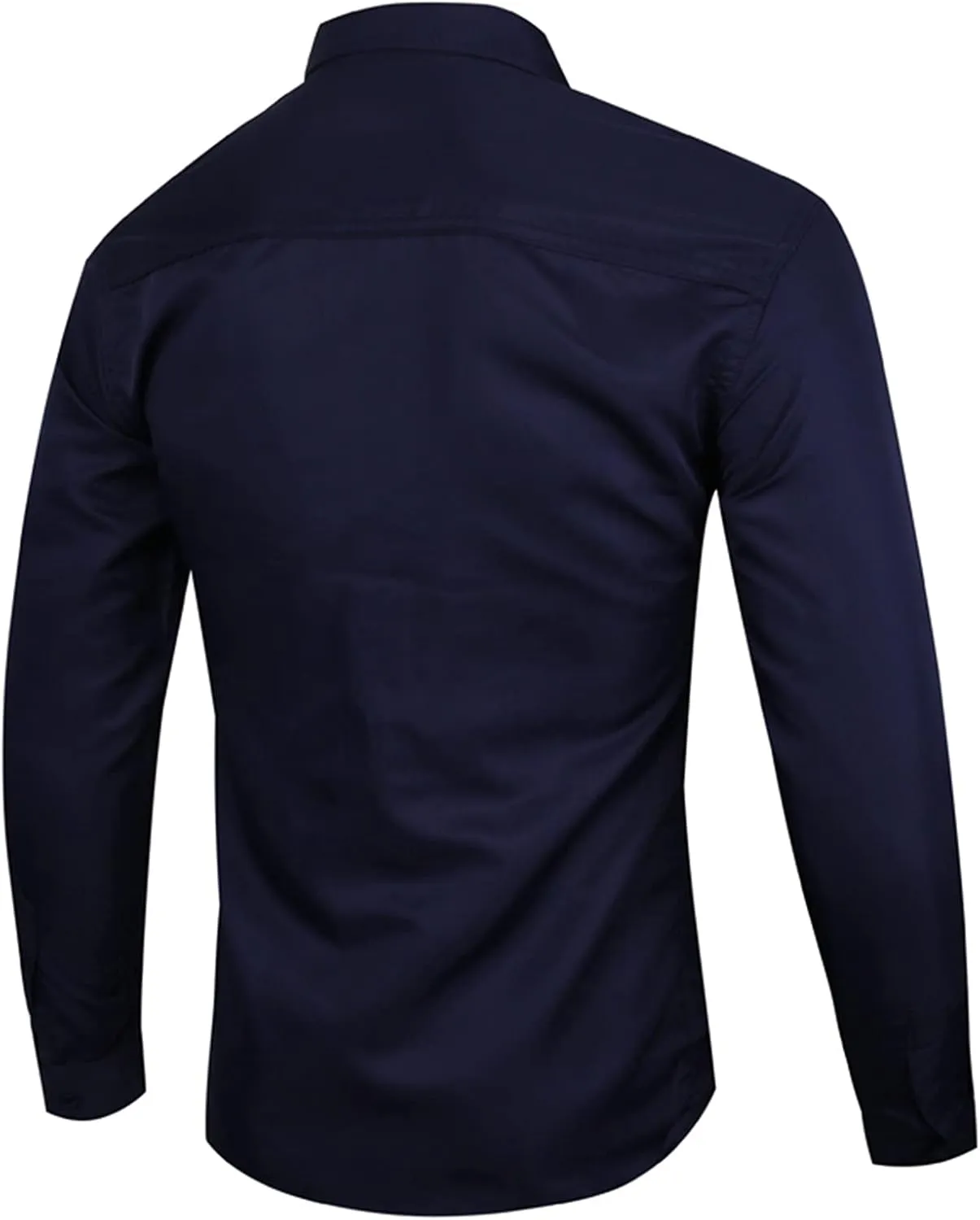 Dress Shirts for Mens Long Sleeve Regular Fit Casual Blouse Wrinkle-Free Button Down Business Shirt Formal Work Tops