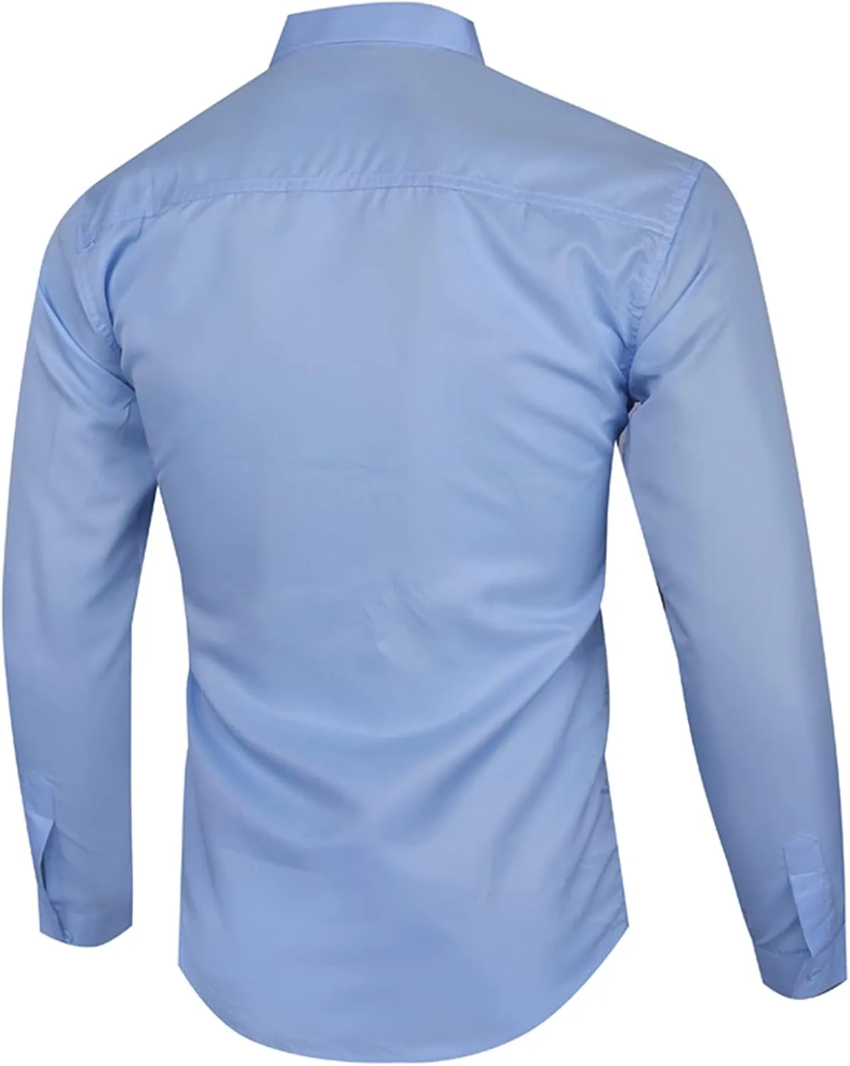 Dress Shirts for Mens Long Sleeve Regular Fit Casual Blouse Wrinkle-Free Button Down Business Shirt Formal Work Tops