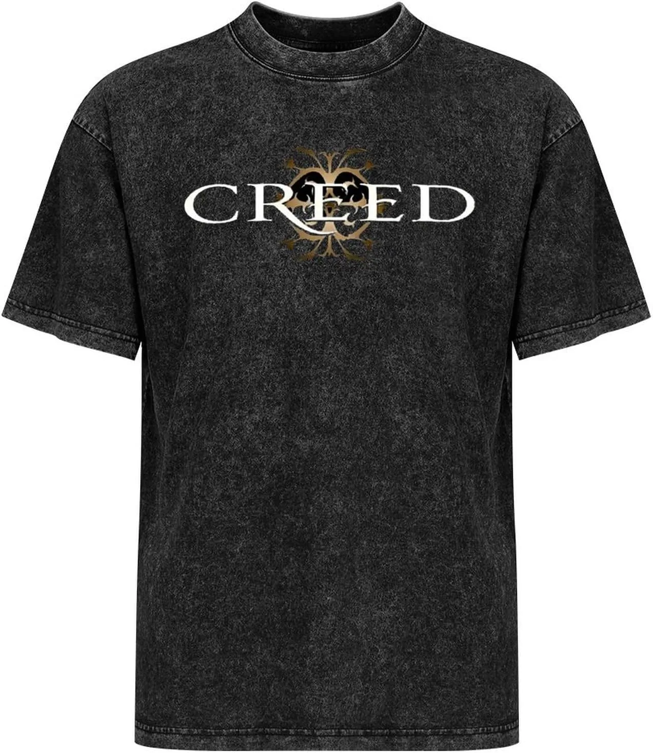 Durable Vintage Oversized Cotton T-Shirts Unique Casual Crew Neck Tops