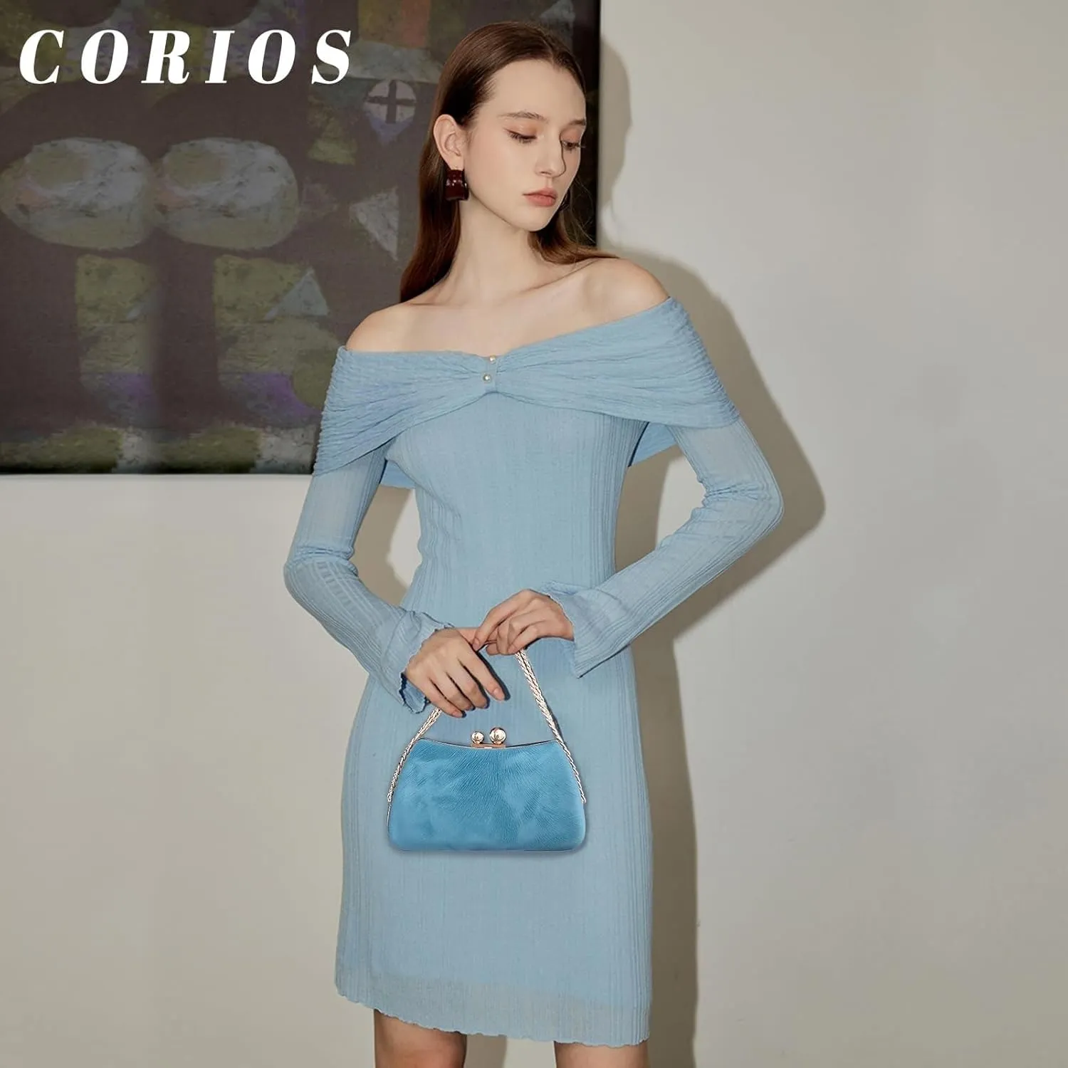 Elegant Handbag Unique Crossbody Charming Shoulder Evening for Women Marble Clutch Bridal Wedding Purse