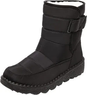 Extra Wide Calf Snow Boots for Women Women Snow Boots Wide Width Extra Wide Calf Winter Boots for Women Plus Size Outdoor Waterproof Rubber Boots for Women Womens Winter Boots Non Slip Zipper Size 10