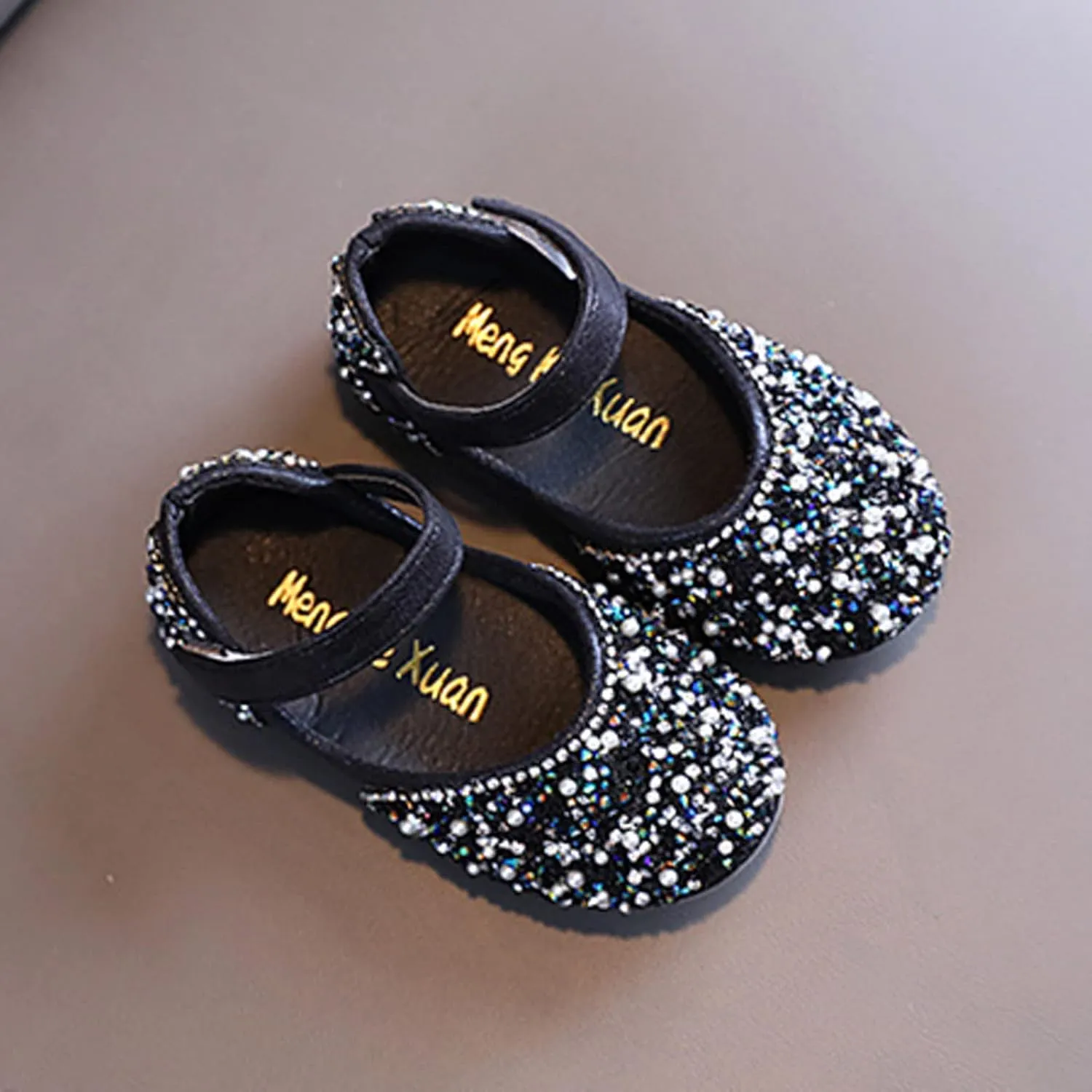 Fashion Spring and Summer Children's Dance Shoes Girls Dress Show Princess Shoes Round Toe Pearl Riding Shoes for Kids