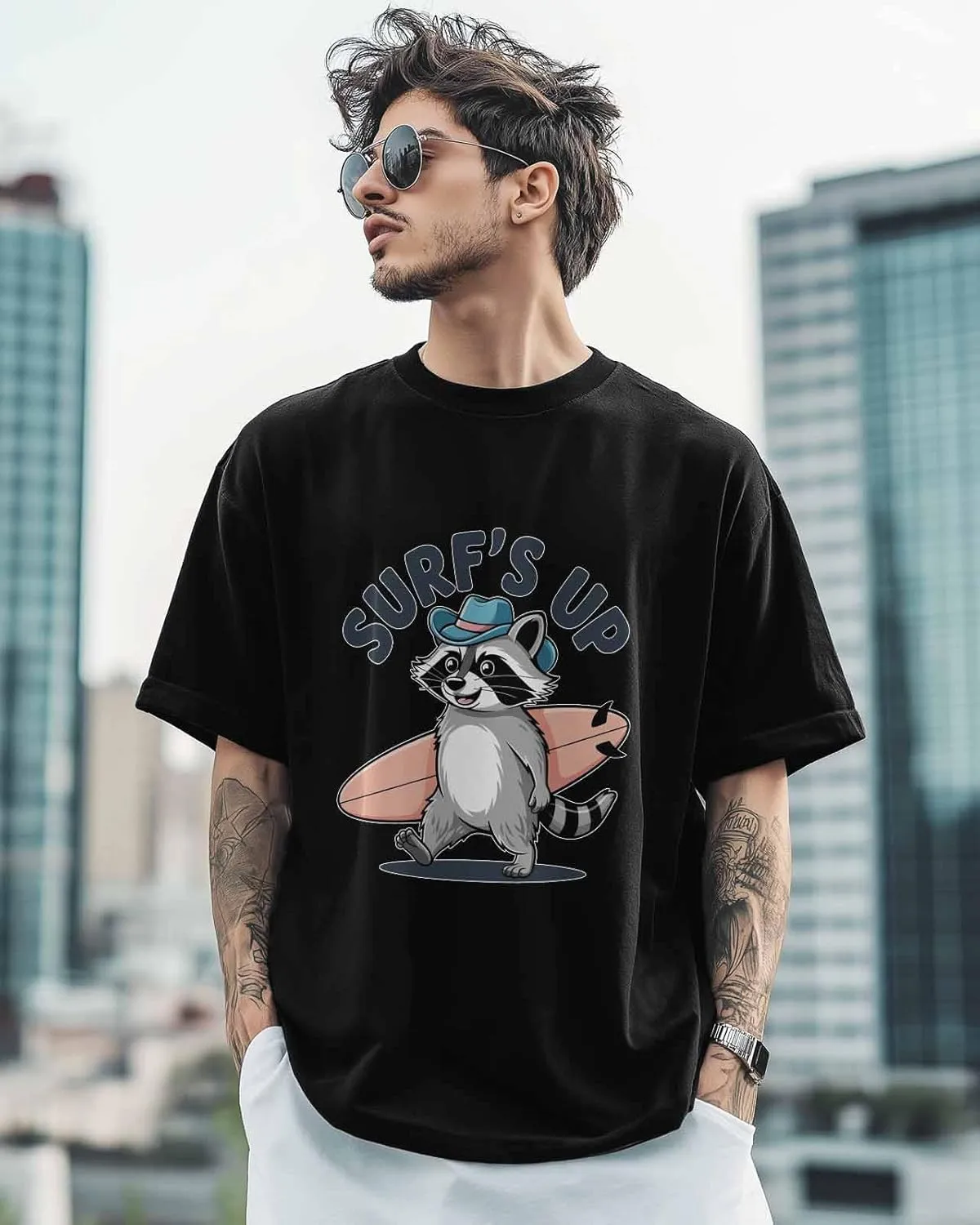 Funny Cute Cat Crew Neck Men's T-Shirts,Short Sleeve Shirts for Women Men,Animasl Graphic Workout Tee Tops Undershirt S-3XL