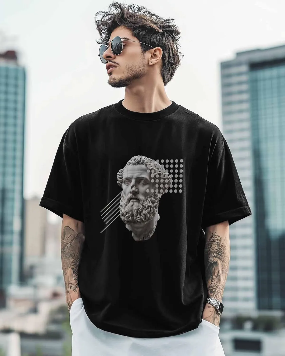 Funny Cute Cat Crew Neck Men's T-Shirts,Short Sleeve Shirts for Women Men,Animasl Graphic Workout Tee Tops Undershirt S-3XL