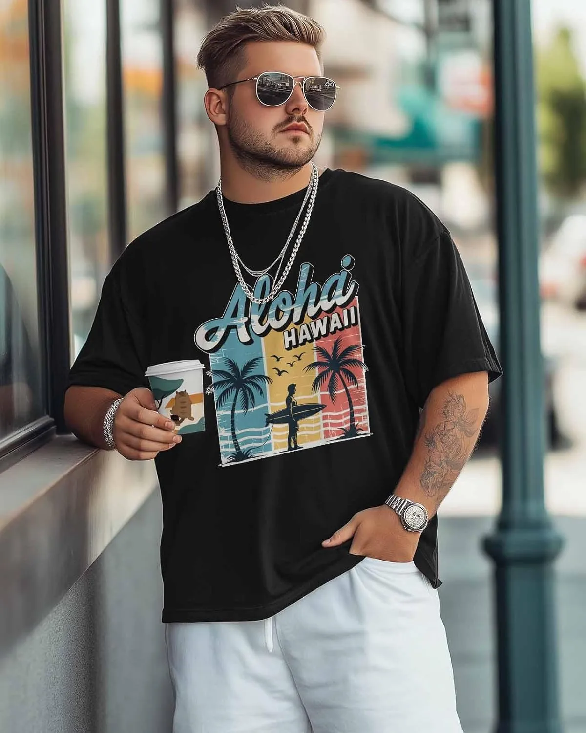 Funny Cute Cat Crew Neck Men's T-Shirts,Short Sleeve Shirts for Women Men,Animasl Graphic Workout Tee Tops Undershirt S-3XL