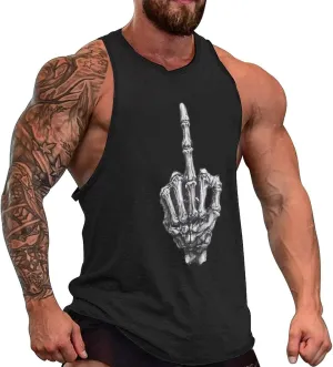 Funny Mens Tank Top Muscle Sleeveless Shirts Fitted Casual Comfy Breathable Summer Athletic Tank Oversized