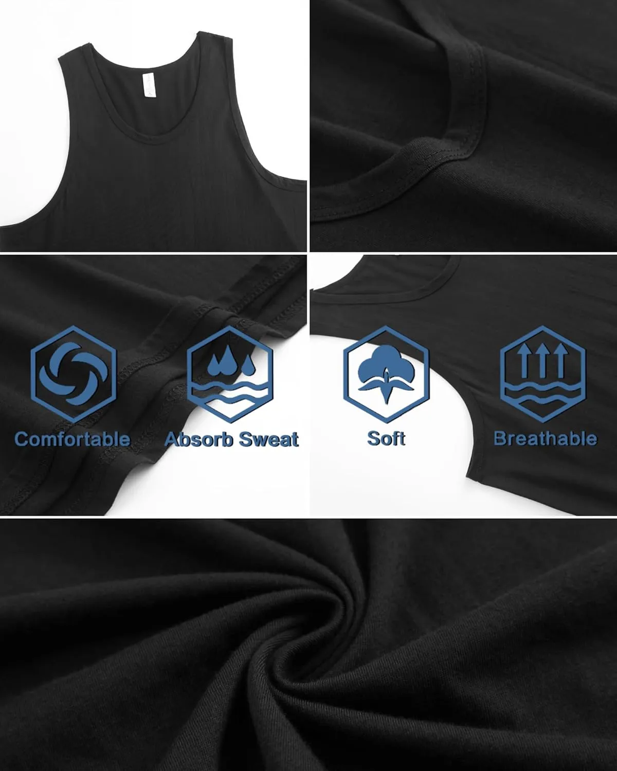 Funny Mens Tank Top Muscle Sleeveless Shirts Fitted Casual Comfy Breathable Summer Athletic Tank Oversized